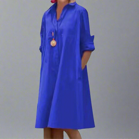 Imke | Robe Midi Artisanale de Luxe à Pois