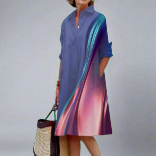 Helga | Robe Midi Artisanale en Tissu à Pois