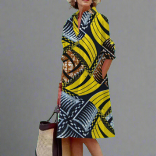 Gisela | Robe Midi Premium Artisanale à Pois
